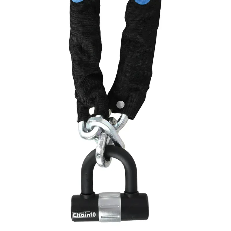 Oxford Chain10 Chain Lock and Mini Shackle 10mm x 1400mm - Sold Secure Gold