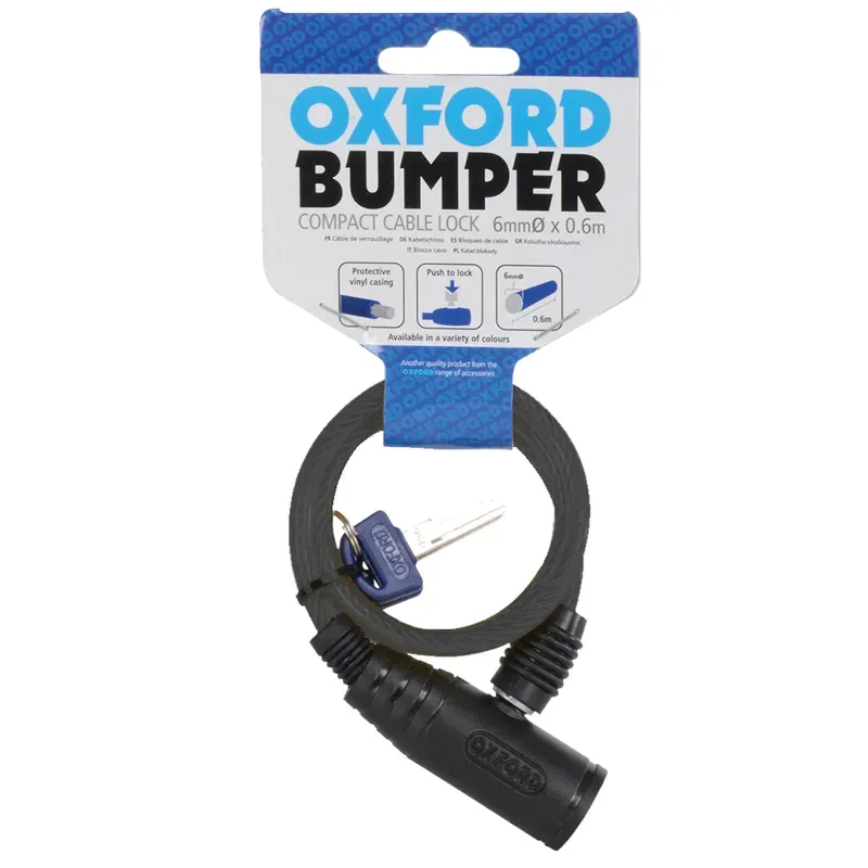 Oxford Bumper Cable Lock 6x600mm