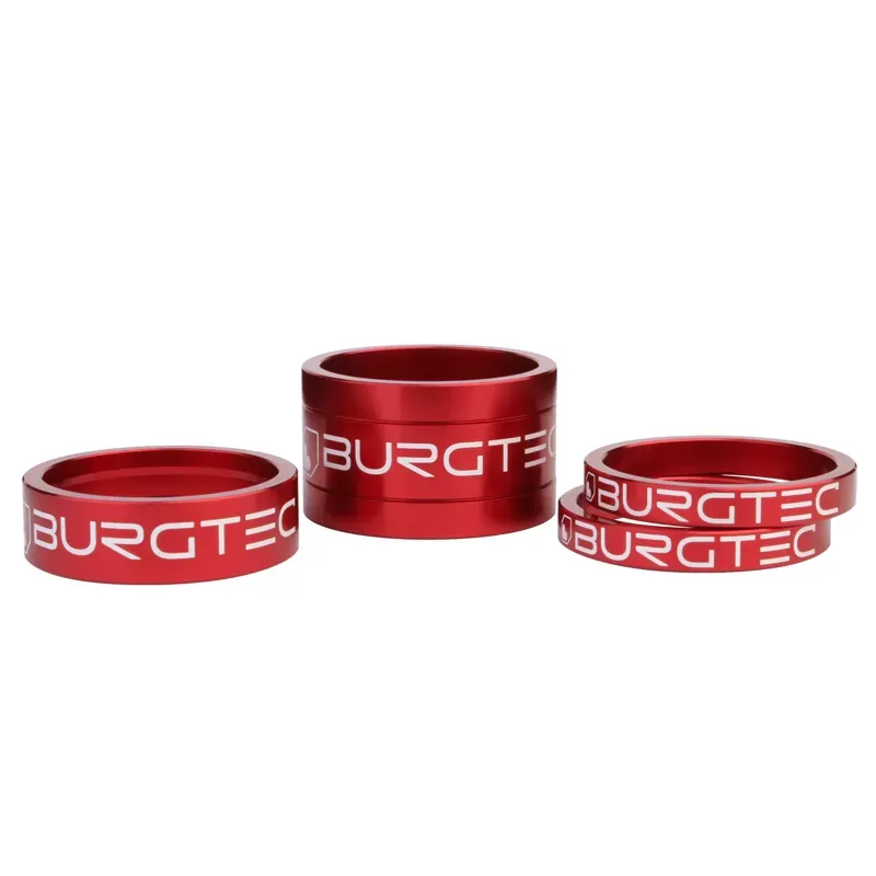 Burgtec Stem Spacer Kit in Race Red