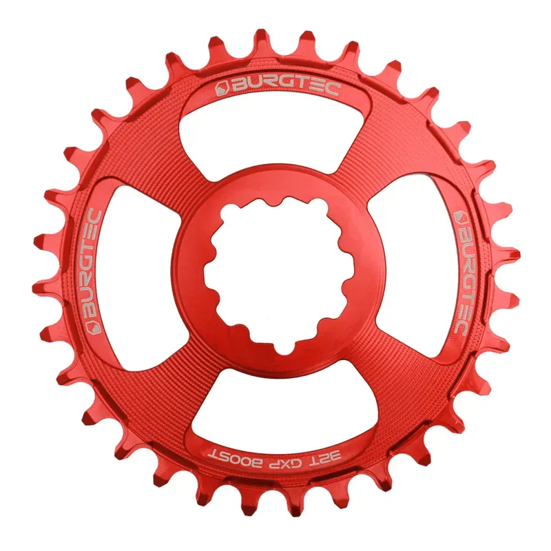 Burgtec GXP Boost 3mm Thick Thin 32T Chainring in Race Red