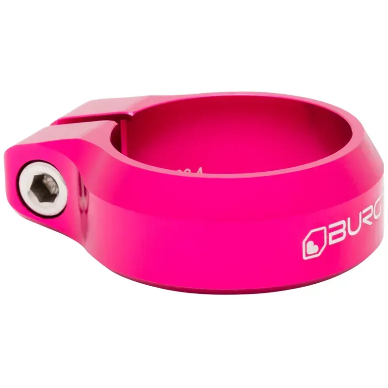 Burgtec Seat Clamp 36.4mm Diameter In Toxic Barbie Pink