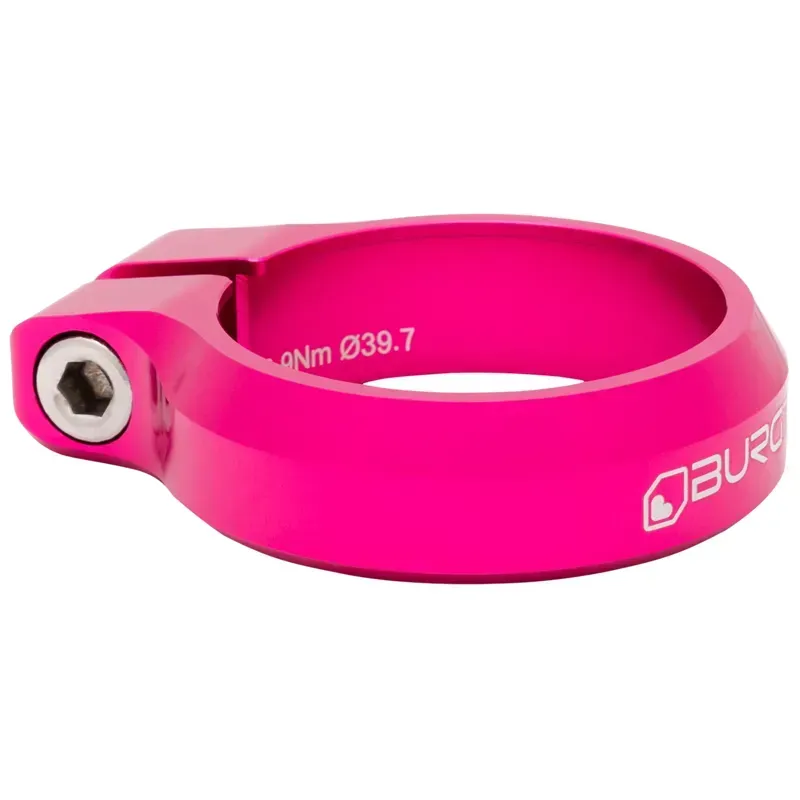 Burgtec Seat Clamp 39.7mm Diameter In Toxic Barbie Pink