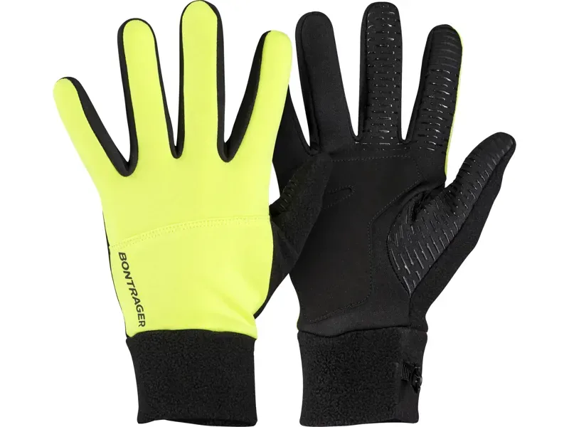 Bontrager Circuit Thermal Gloves Size Large in Radioactive Yellow
