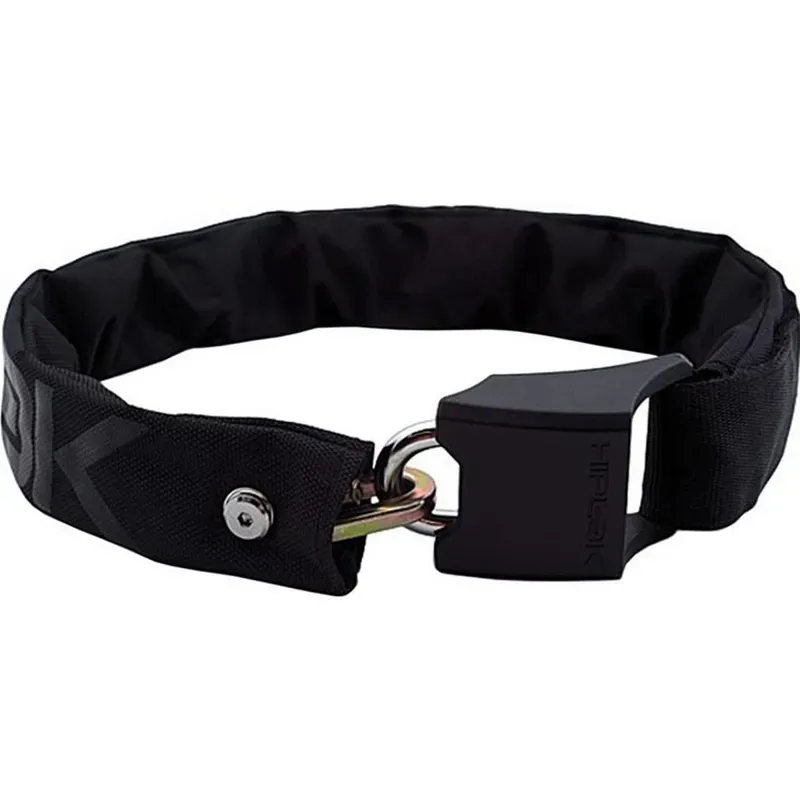 Hiplok Original Wearable Chain Lock in Black - Sold Secure Silver
