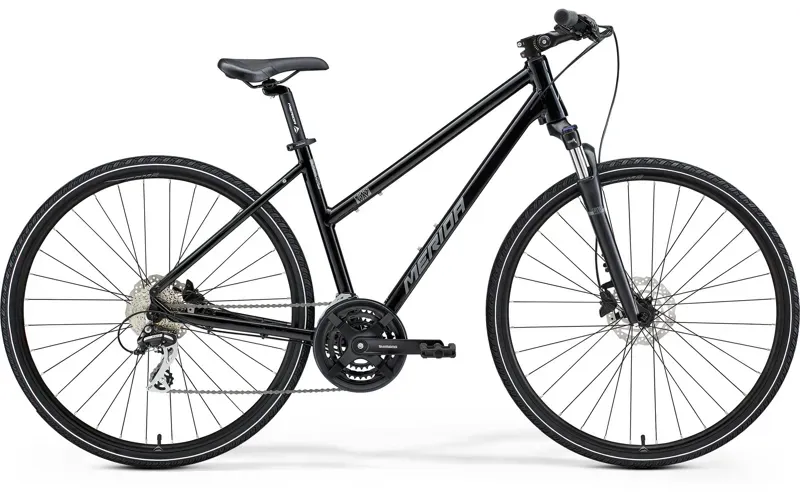 Merida Women's Crossway 20D Hybrid Bike in Black