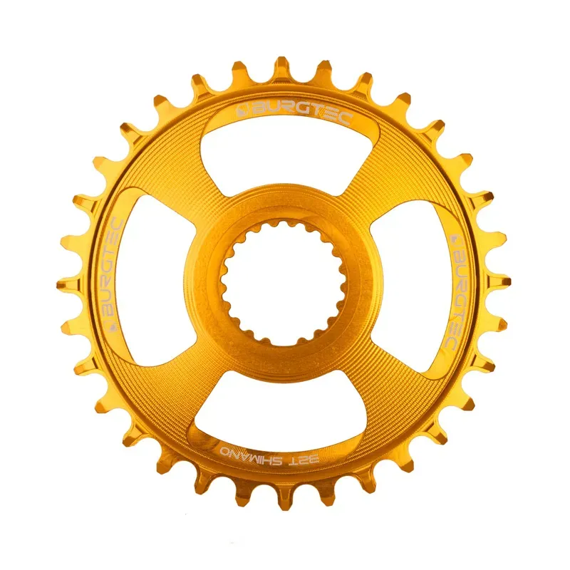 Burgtec Thick Thin Chainring for Shimano Direct Mount - 34T - Burgtec Bullion Gold