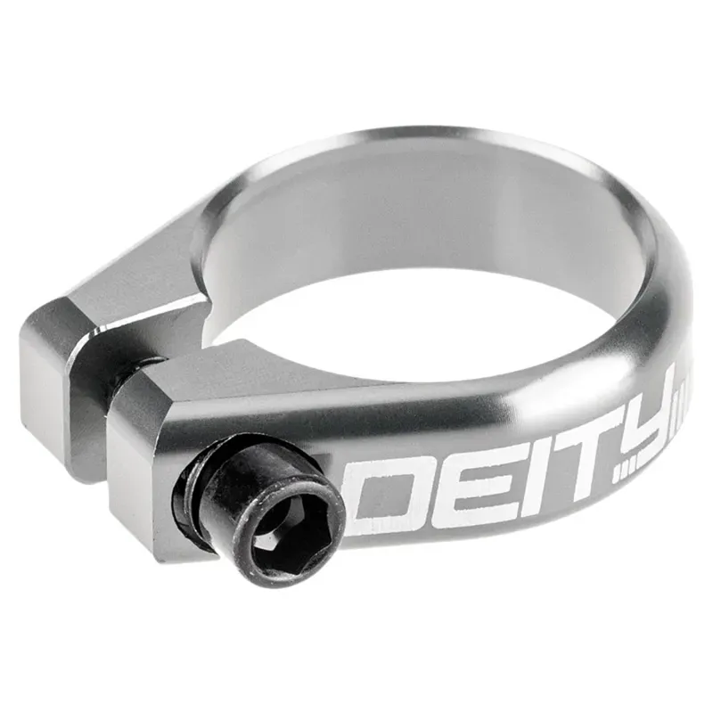 Deity Circuit Seatpost Clamp: 36. 4mm PLATINUM 36.4mm