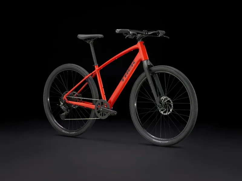 Trek Dual Sport 2 Hybrid Bike in Lava-1