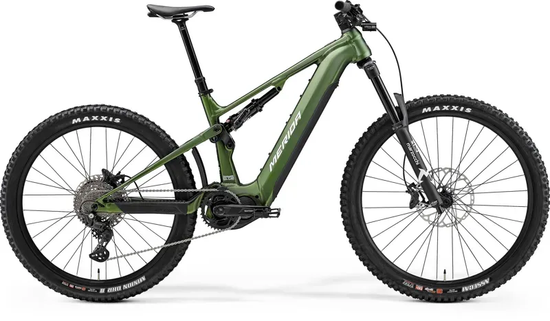 Merida eOne-Sixty 675 Electric Mountain Bike In Green/White