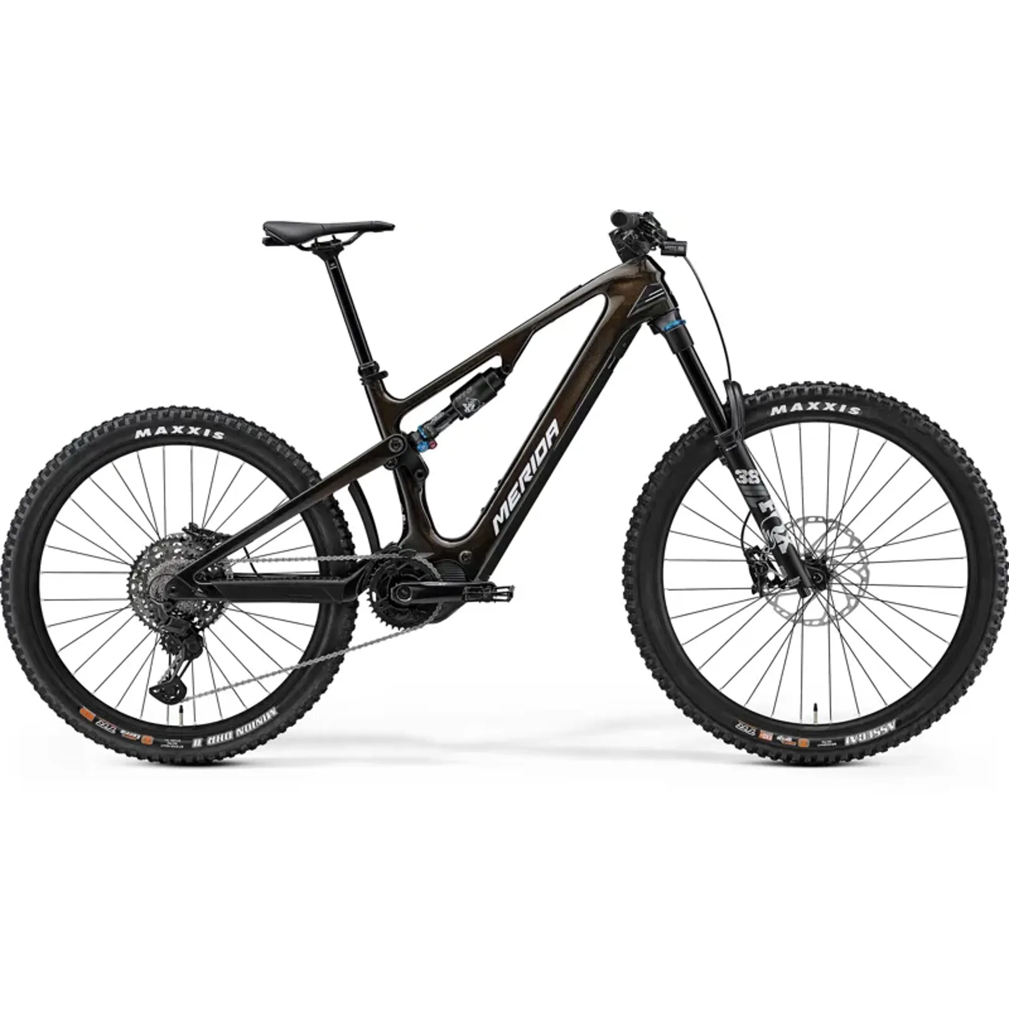 Merida eOne-Sixty 7000 eMountain Bike In Gold/Silver