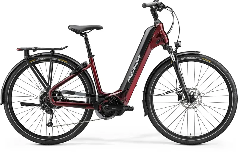 Merida eSpresso City 400 EQ Electric Bike in Red