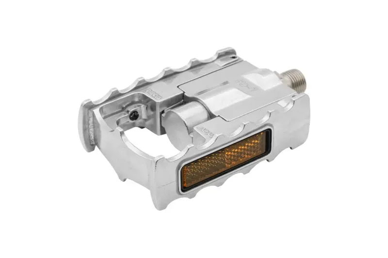 MKS FD-7 9/16-inch Folding Pedal in Silver