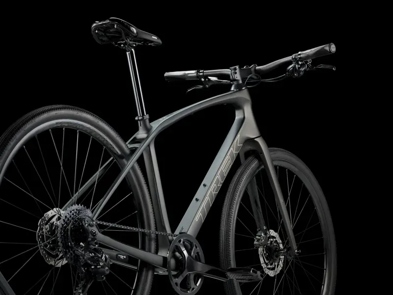 Trek FX Sport SL 5 in Matte Black Olive/Deep Smoke-1
