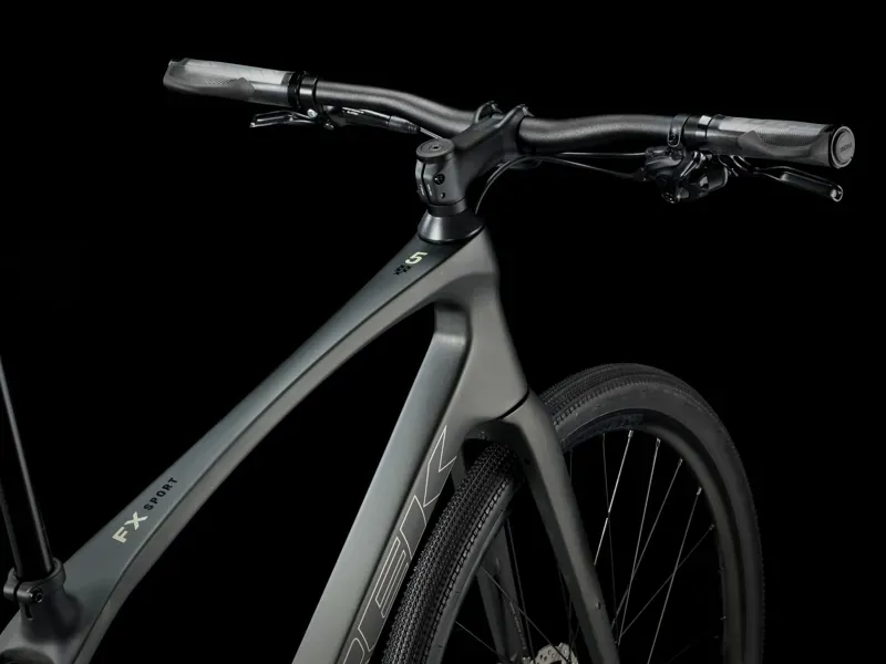 Trek FX Sport SL 5 in Matte Black Olive/Deep Smoke-2