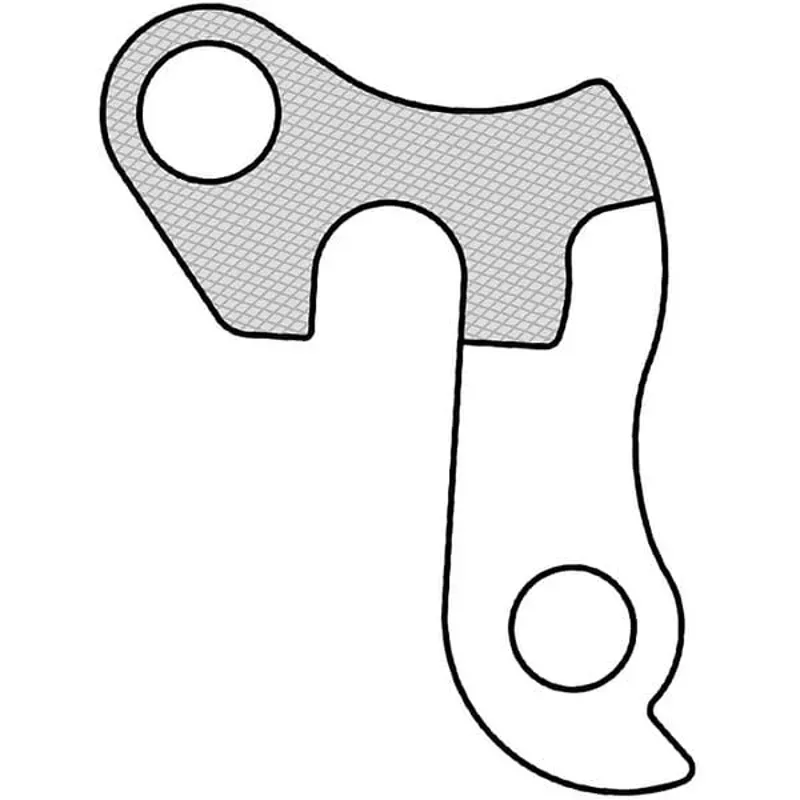 M Parts Various Bike Brand Gear Hanger in Silver-3