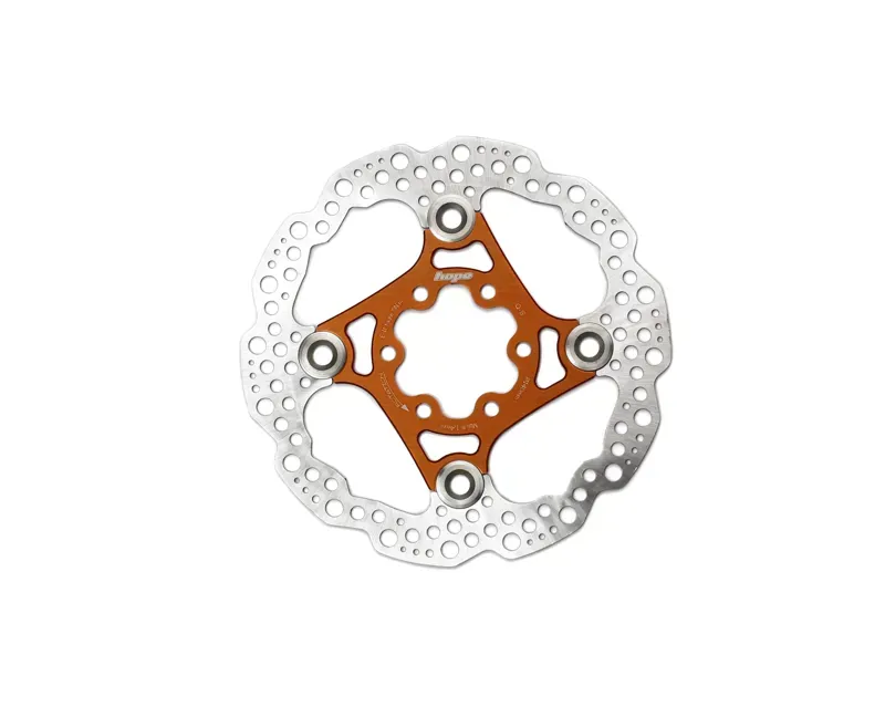 Hope Floating Disc Brake 140mm 6-Bolt Rotor in Orange