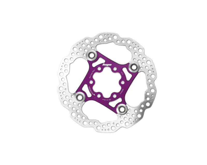 Hope Floating Disc Brake 140mm 6-Bolt Rotor in Purple