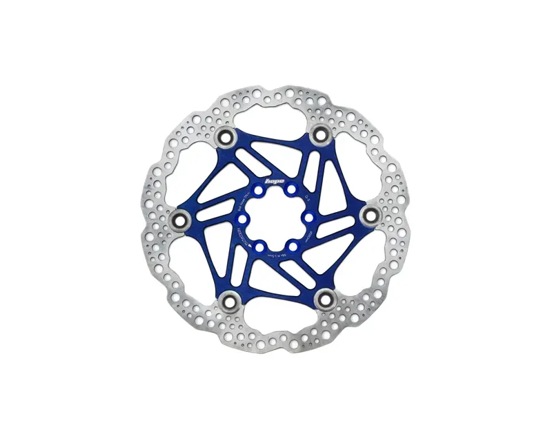 Hope Floating Disc Brake 180mm 6-Bolt Rotor in Blue