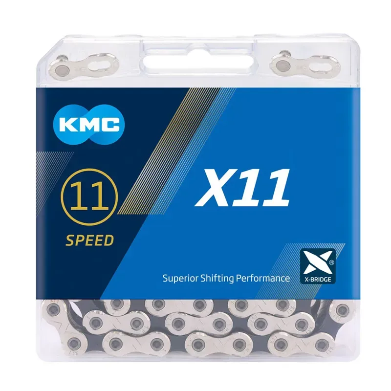 KMC X11 11 speed Chain 114L Silver/Black