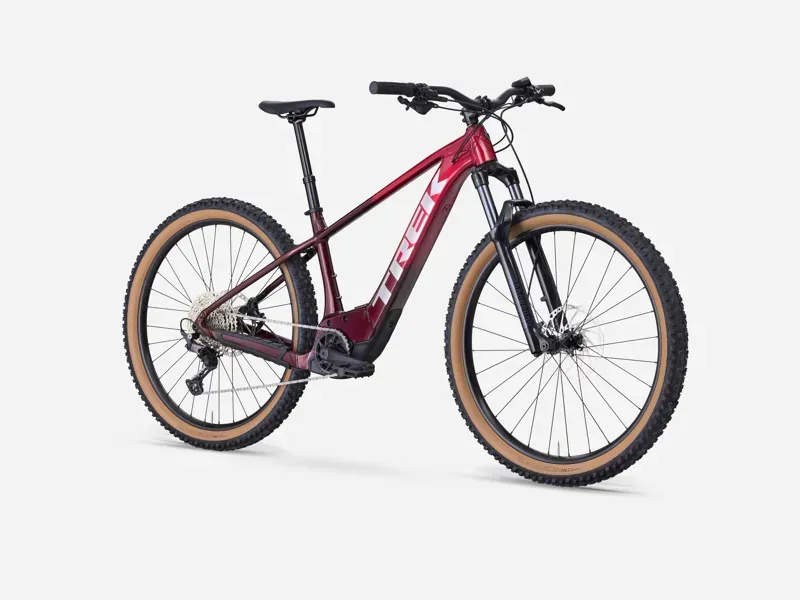 Trek Marlin+ 8 E-Mountain Bike in Fury Red/Lithium Fade-1