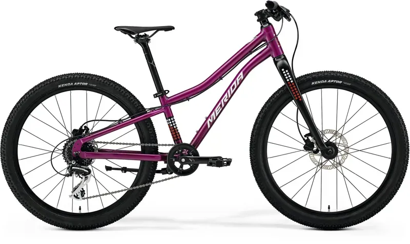 Merida Matts J.24+ Kids Bike In Purple/White/Red/Black