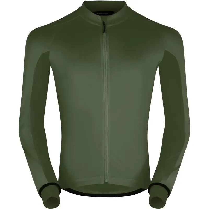 Madison DTE Men's Isoler Thermal Long Sleeve Jacket in Midnight Green