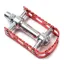 MKS BM-7 Alloy Body and Plate 1/2-inch Axle Road Pedals in Red
