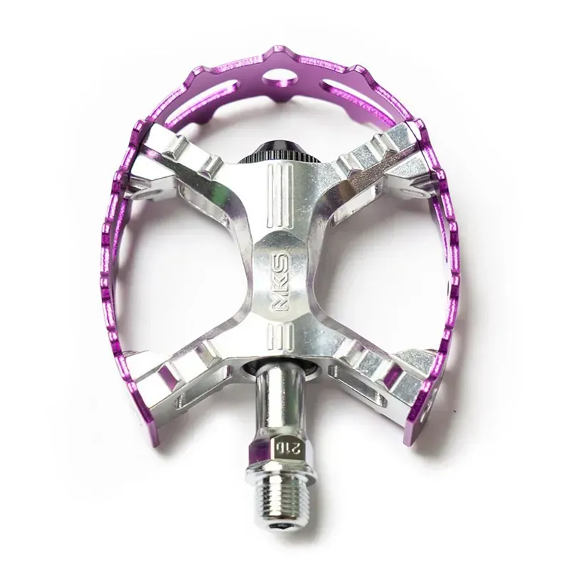 Mks Xc-Iii Bear Trap Colour Edition Pedals: 9/ 16 In Purple