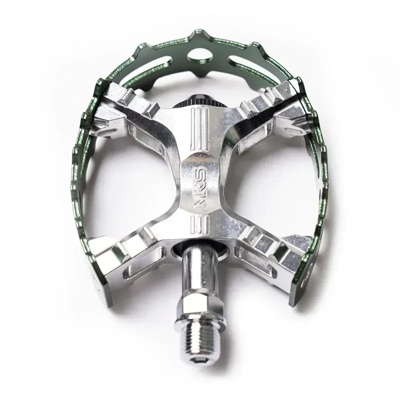 Mks Xc-Iii Bear Trap Colour Edition Pedals: 9/ 16 In Green