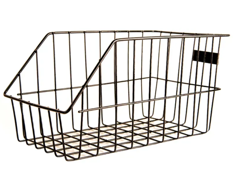 Adie Open Wire Rear Basket Large Black