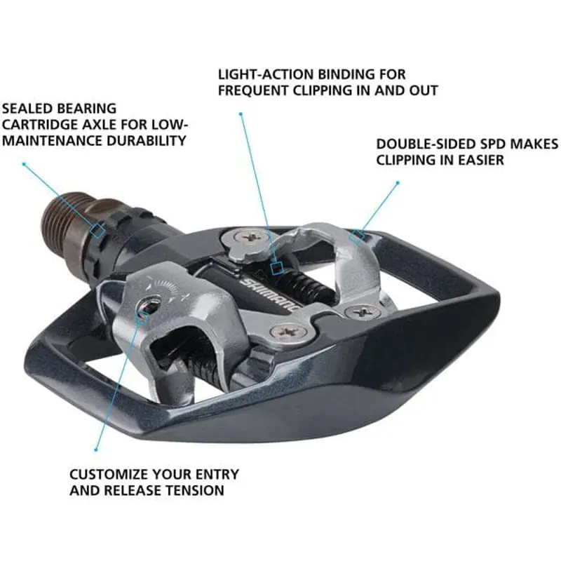 Shimano PD ED500 Spd Pedals Black -1