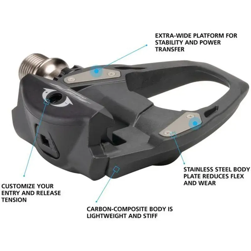 Shimano PD-R7000 105 SPD-SL Road Carbon Pedals-1