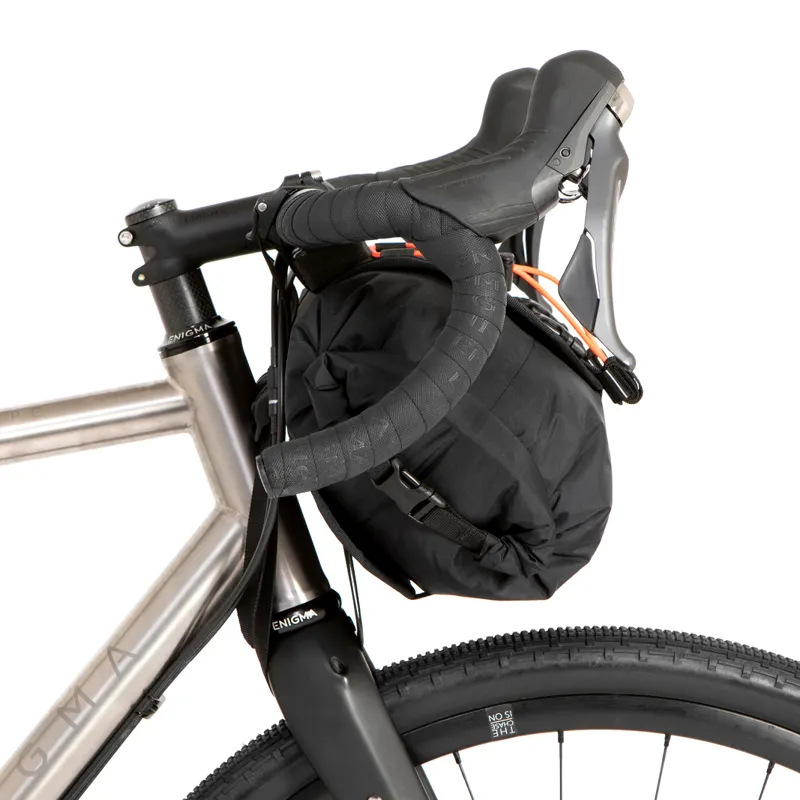 Restrap Handlebar Holister With 14L Bag And Pouch In Black/Orange-2
