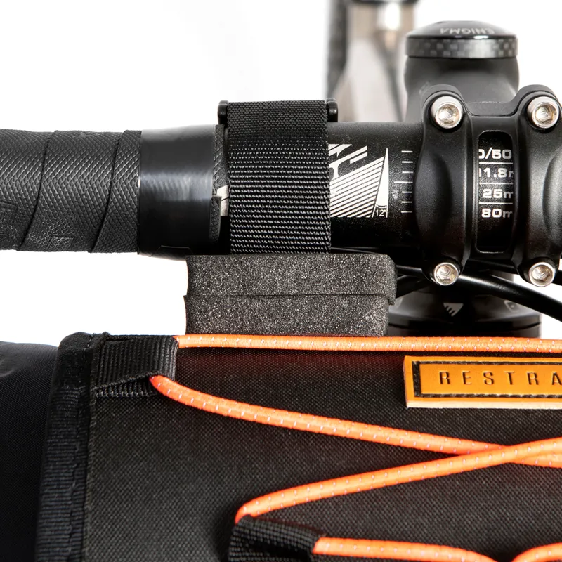 Restrap Handlebar Holister With 14L Bag And Pouch In Black/Orange-5