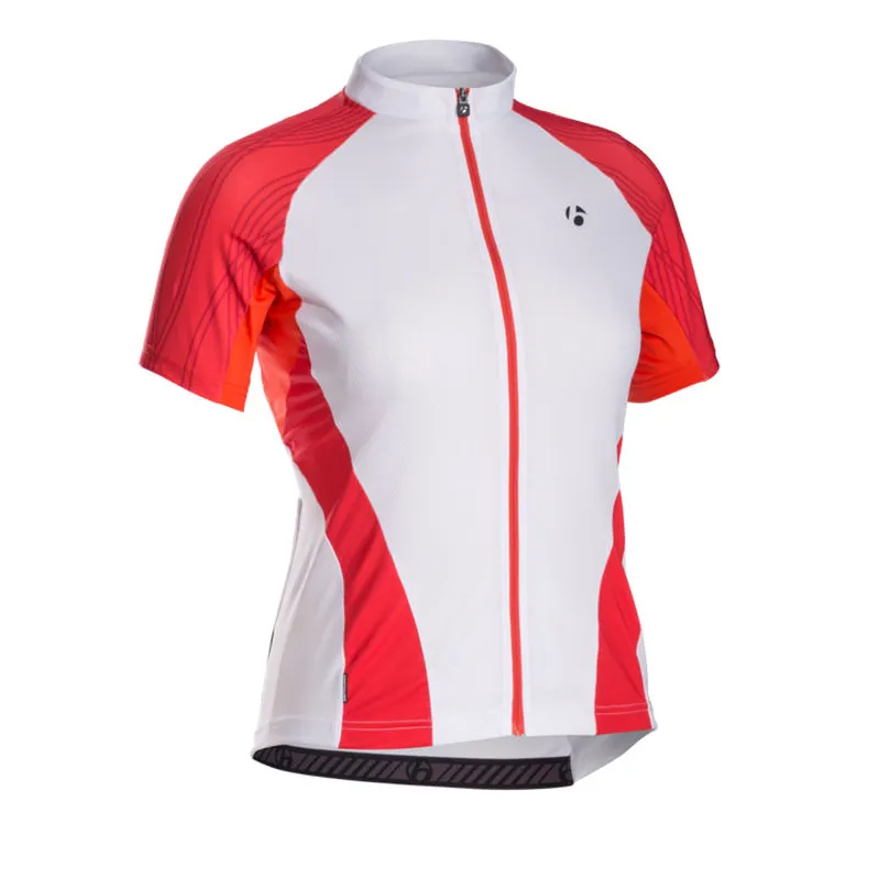 Bontrager Race WSD Short Sleeve Jersey in White/Persimmon