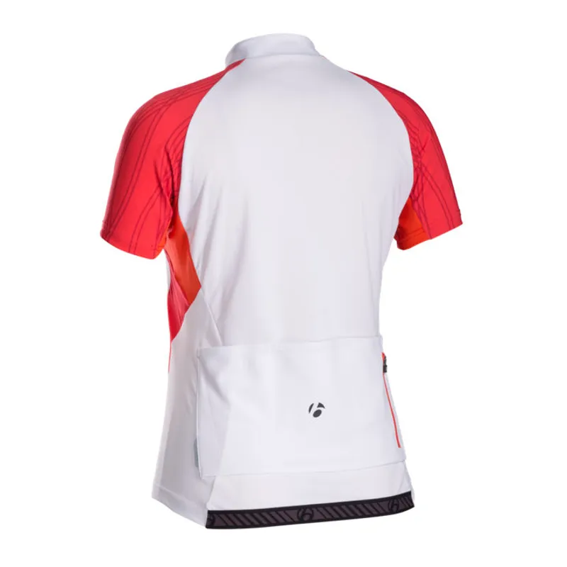 Bontrager Race WSD Short Sleeve Jersey in White/Persimmon-1