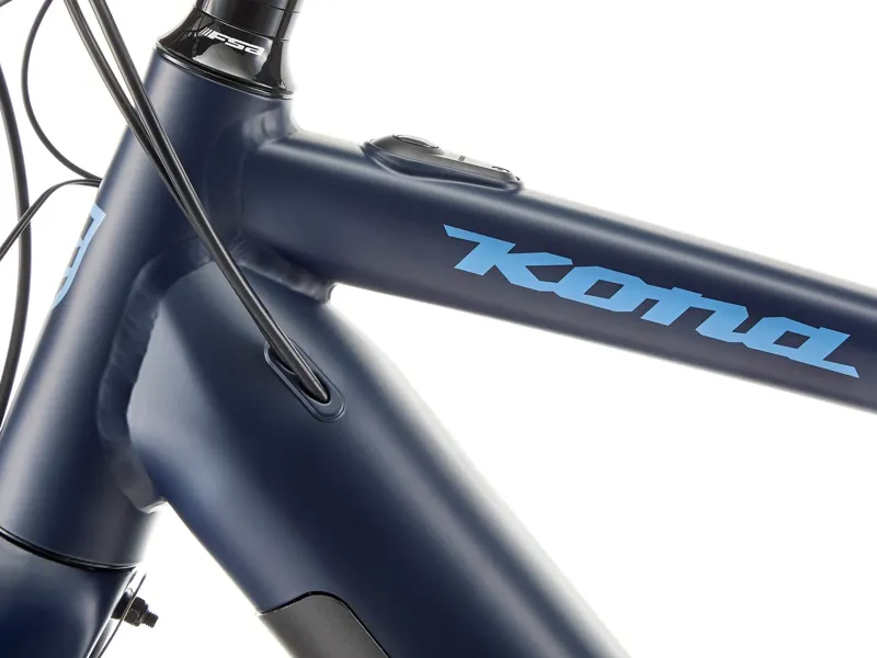 Kona Dew-E DL Electric Bike in Matte Midnight Blue with Blue-Grey Decals-11
