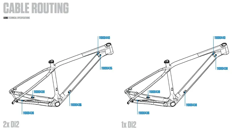 Orbea Cable Guide Blanking Plate for Alma and Oiz Carbon Frames 2018-2020-1