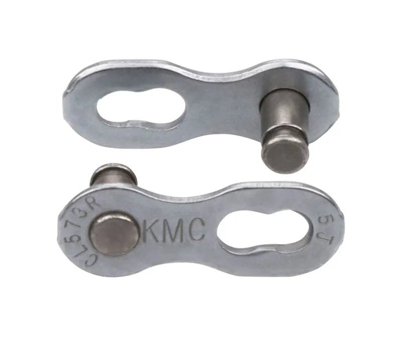 KMC MissingLink 5-8 speed Reusable Chain Joining Links in Silver - 7.3mm for KMC/Shimano - 1 Pair