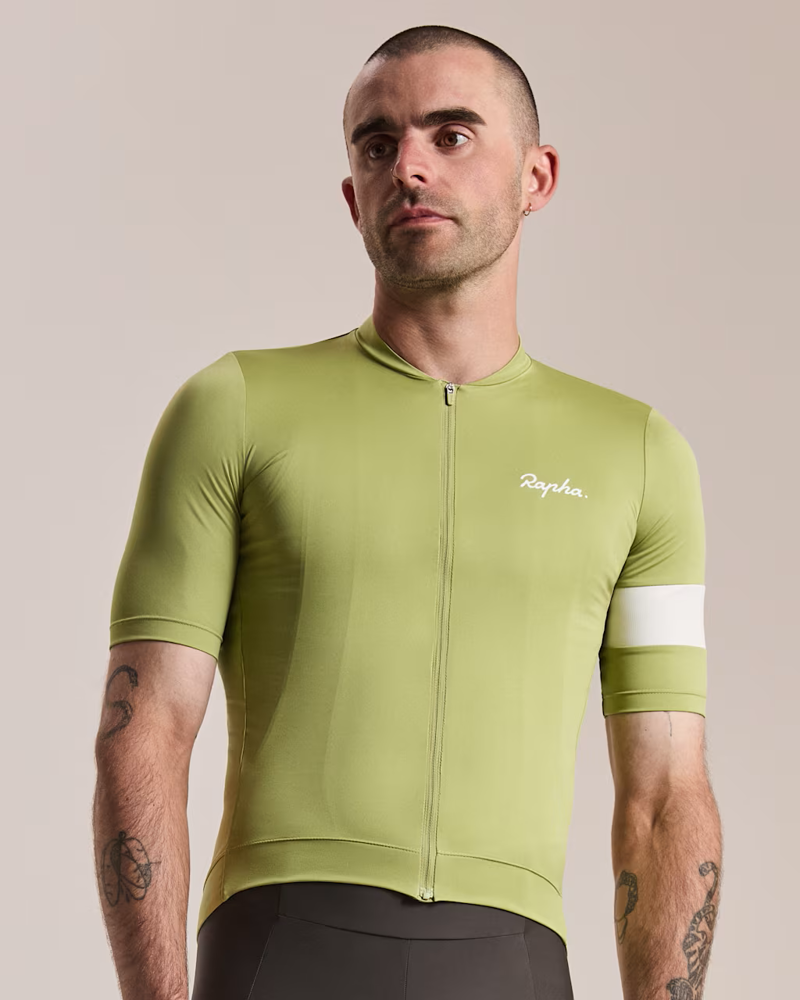 Rapha Core Cycling Jersey in Fern/White-2