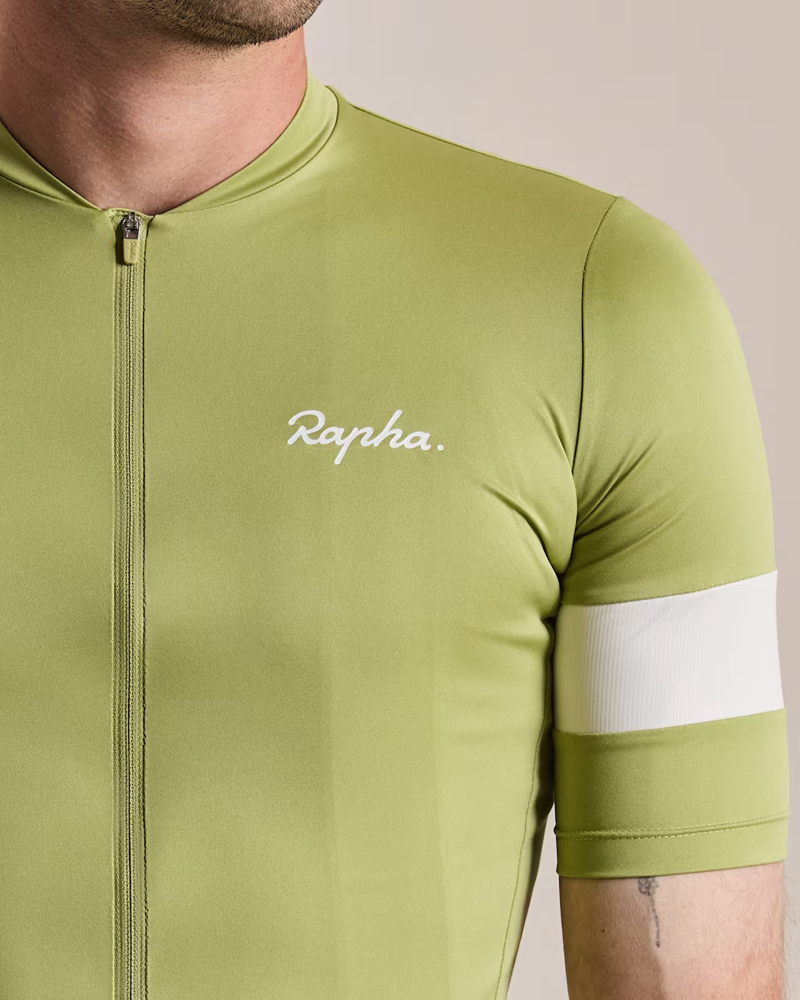 Rapha Core Cycling Jersey in Fern/White-4