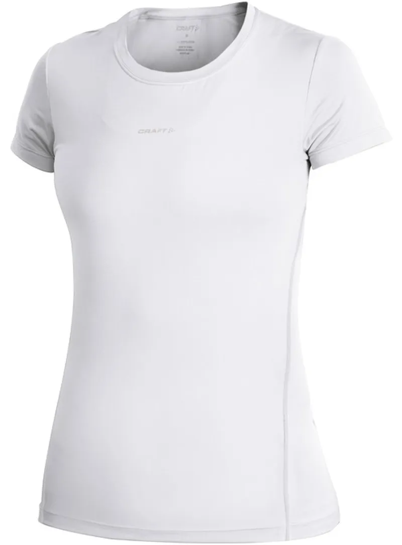 Craft Women's Cooling Tee Short Sleeve Baselayer in White