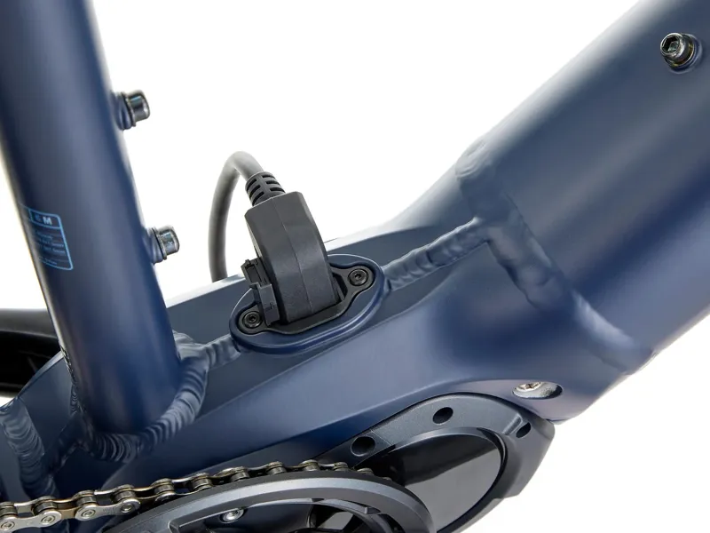 Kona Dew-E DL Electric Bike in Matte Midnight Blue with Blue-Grey Decals-9