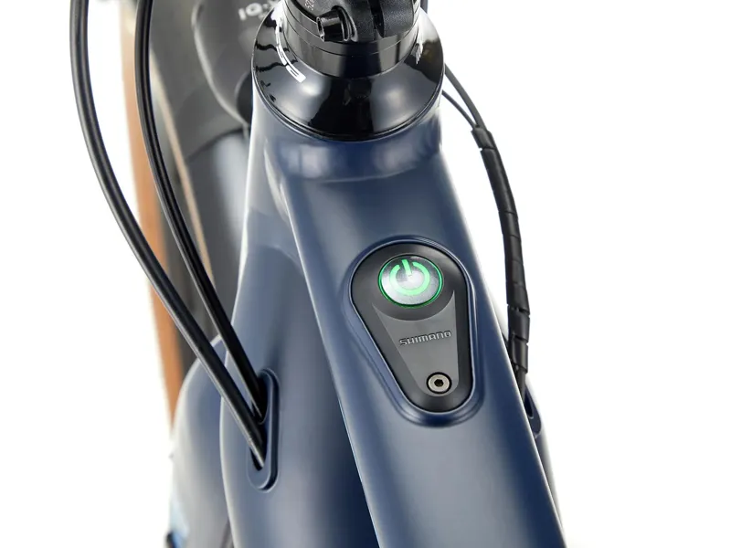 Kona Dew-E DL Electric Bike in Matte Midnight Blue with Blue-Grey Decals-5