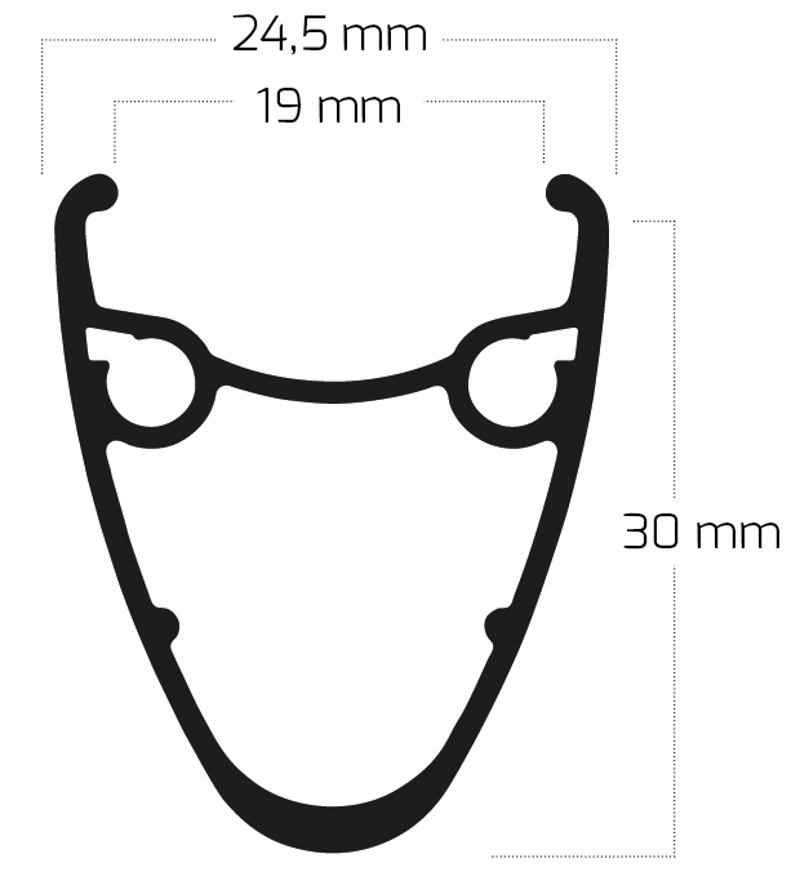 Dutch 19 Disc Rim 32H in Black-1