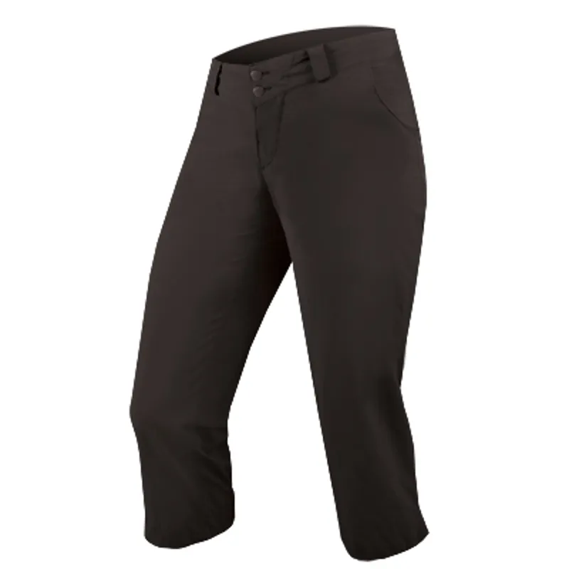 Endura Women's Trekkit 3/4 Stretch Baggy Shorts in Black