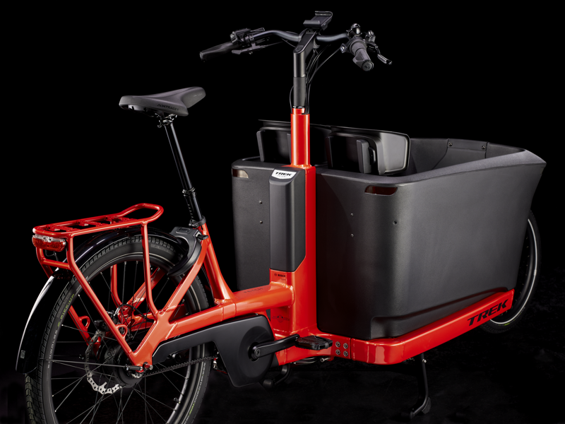 Trek Fetch+ 4 Electric Cargo Bike in Lava-5