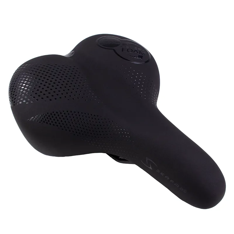 Serfas TBM-20 Tailbones Memory Foam Unisex Comfort Saddle in Black-4