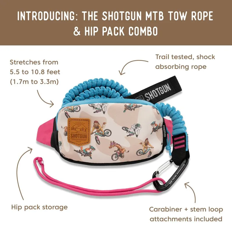 Kids Ride Shotgun Tow Rope and Child Hip Pack Combo-8