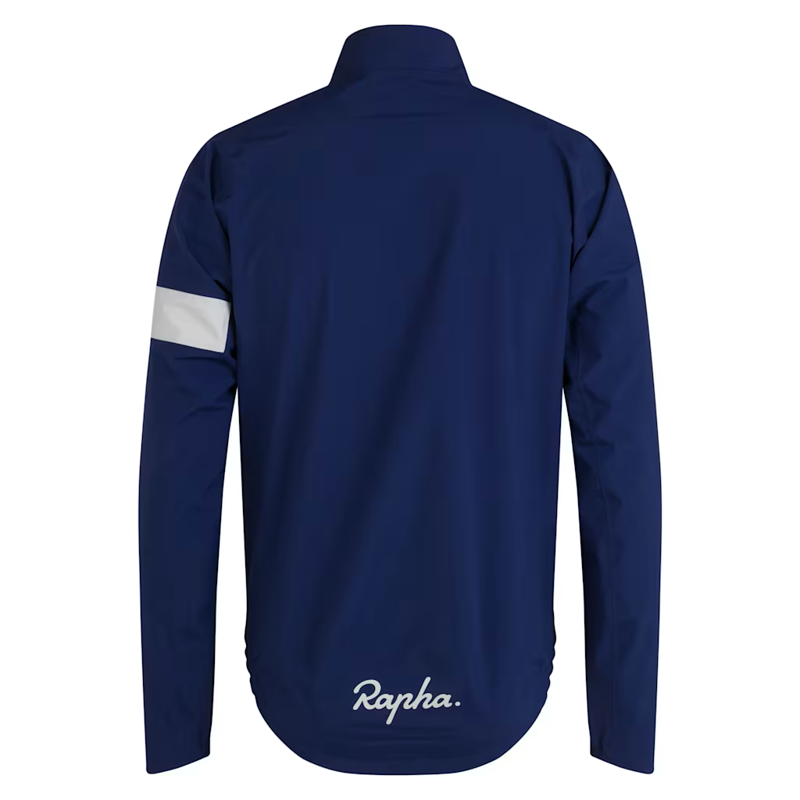 Rapha Men's Core Rain Jacket in Navy Blue/White-1